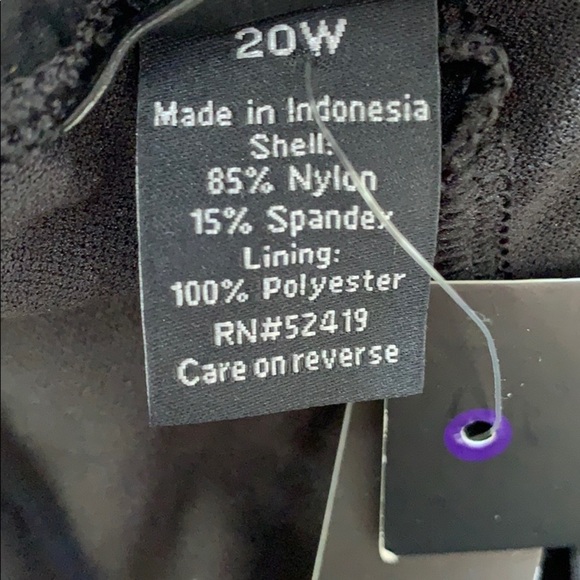 APT. 9 Plus Size Black Swim Shorts 22W - Picture 4 of 5